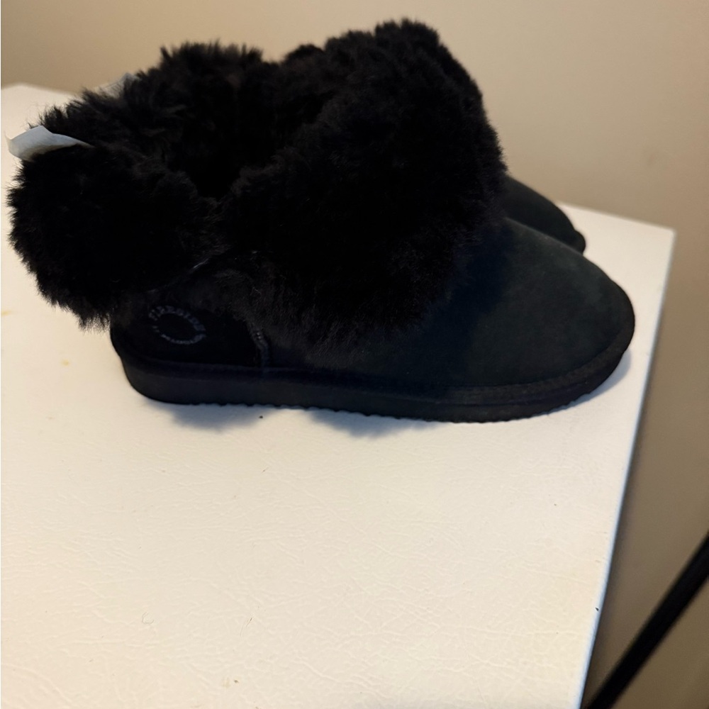 Cozy Black Kids Shoes